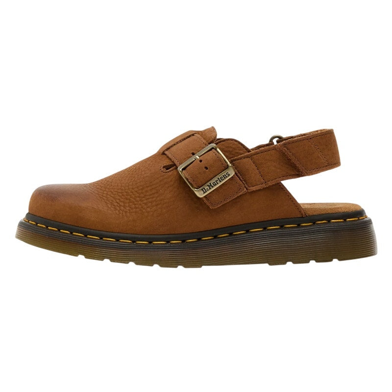 Dr. Martens Jorge II Slingback Mules WOMENS 11 MENS 10 Brown Suede Clogs NIB