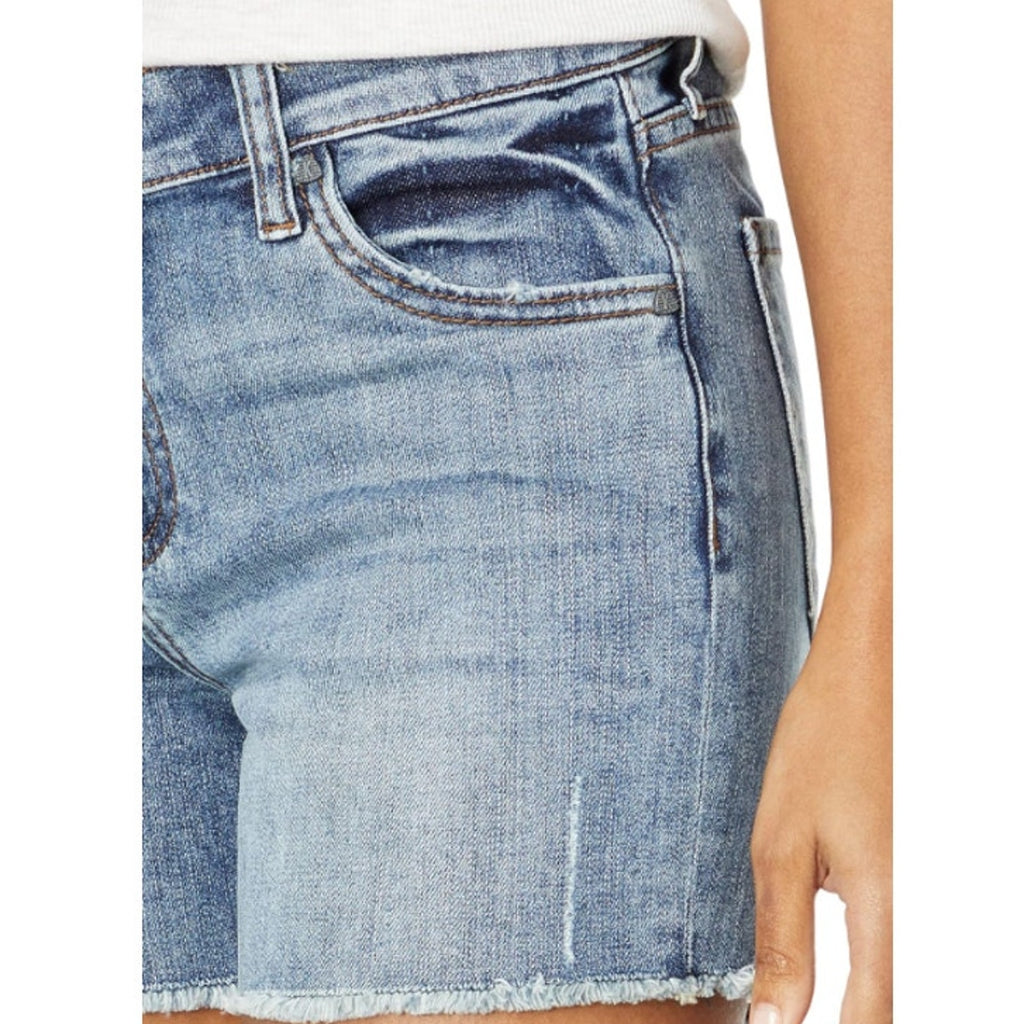 KUT FROM THE KLOTH Women's Gidget Fray Denim Shorts Size 8 Consolidated Blue NWT