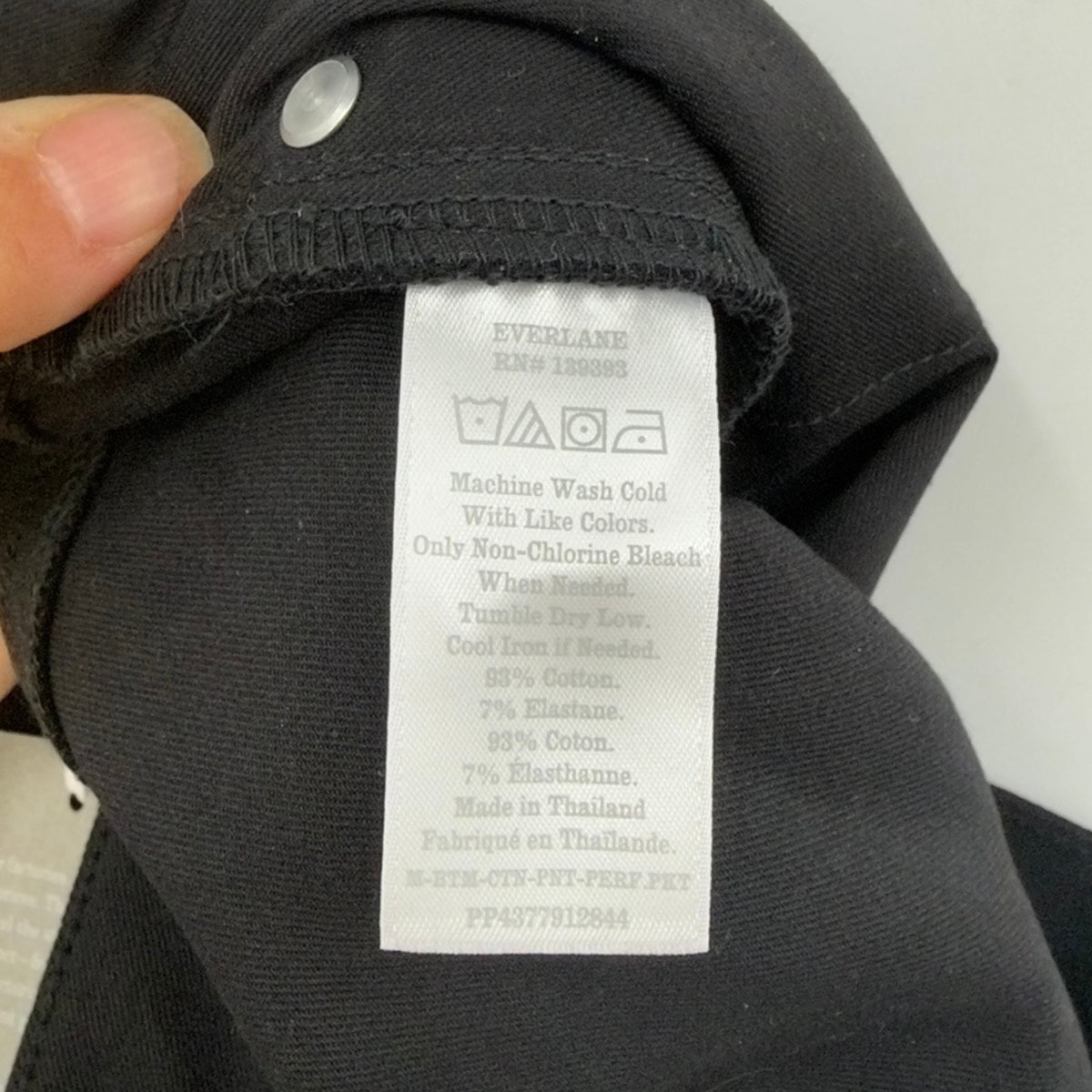 EVERLANE Men's The Performance 5-Pocket Pants 30x32 Black Chinos NWT