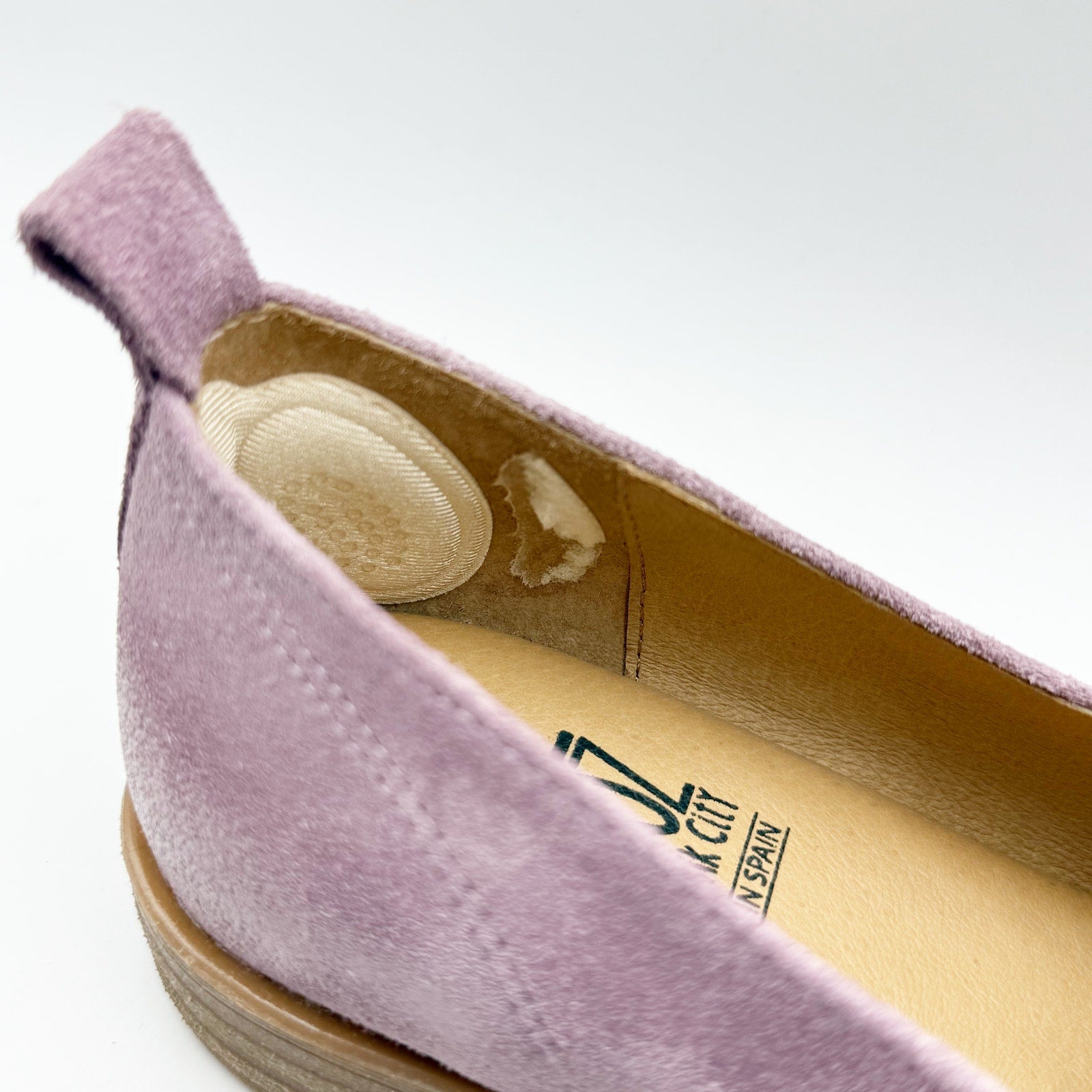 Miz Mooz Womens Gracie Loafer Size EU 39 US 8.5 Purple Suede Pump Heeled NIB