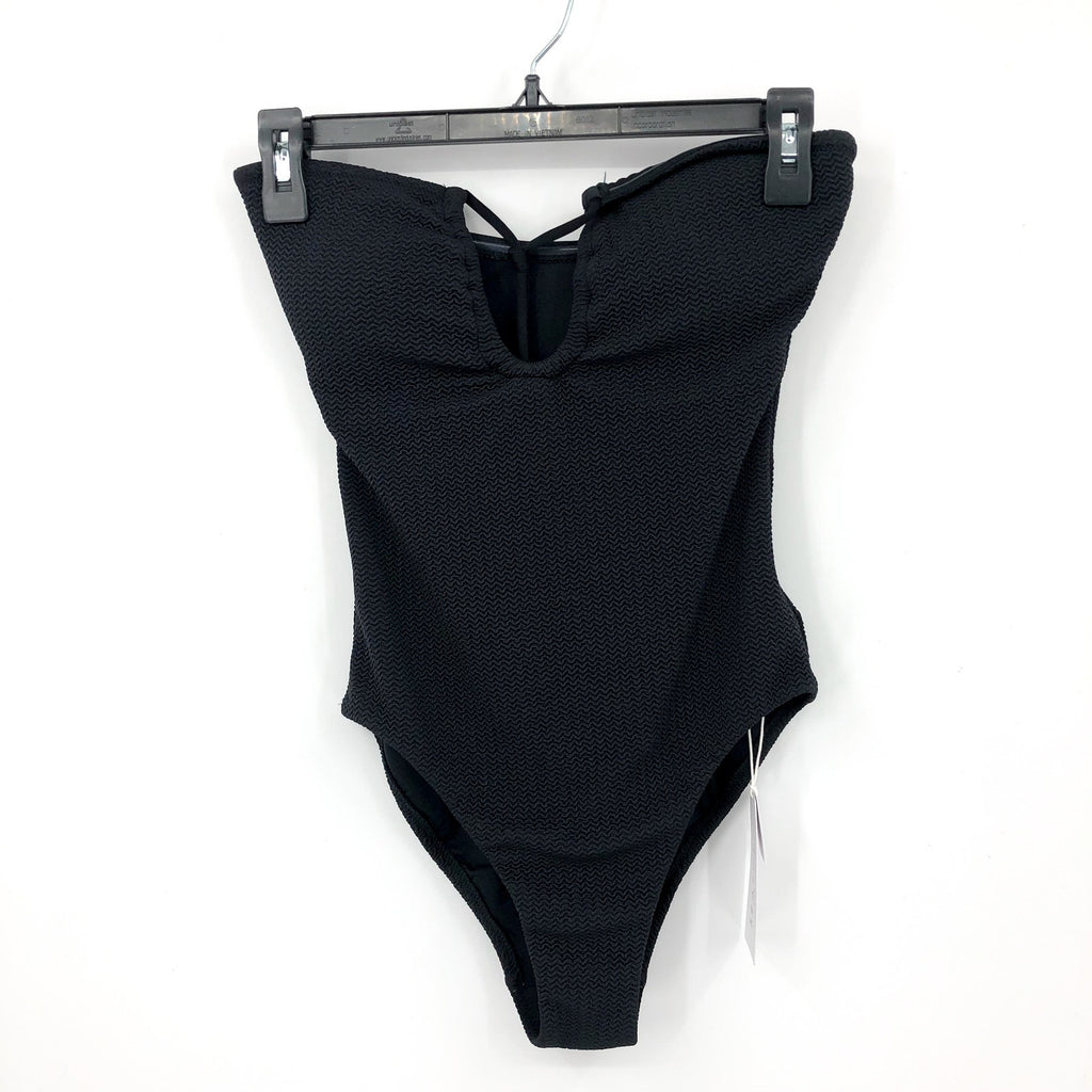SEAFOLLY Womens Sea Dive Halter Bandeau One Piece Swimsuit US 6 Black NWT