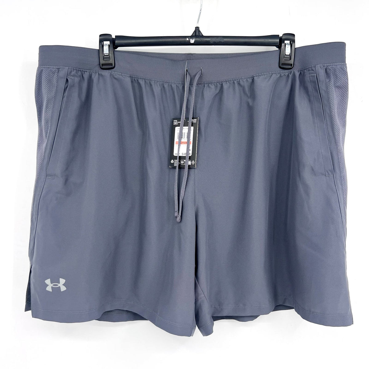UNDER ARMOUR Men's UA Launch 2-in-1 Athletic Shorts 3XL Gray 7" Inseam NWT