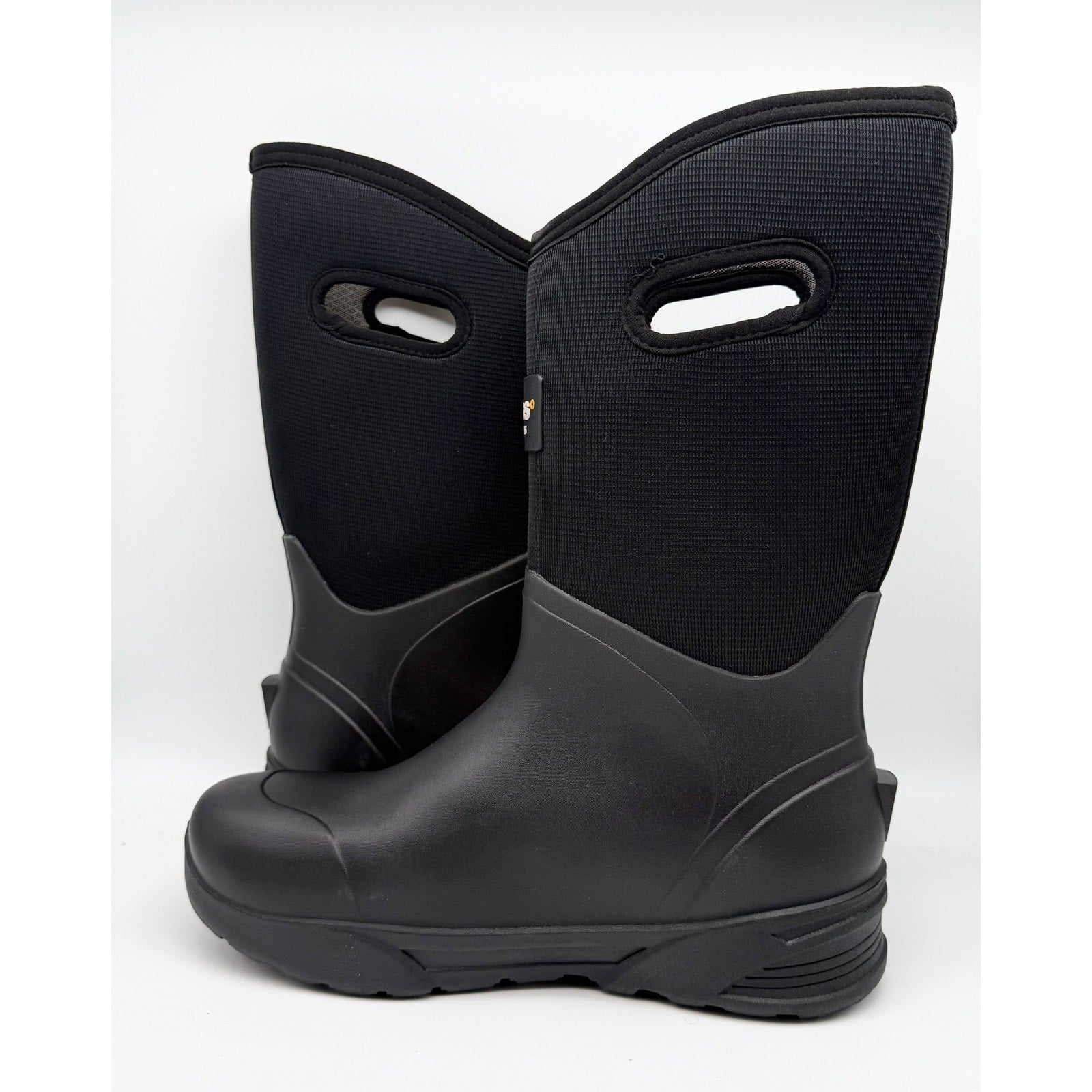 Bogs Mens Bozeman Tall Boots US 12 EU 45 Black Waterproof Pull On NIB