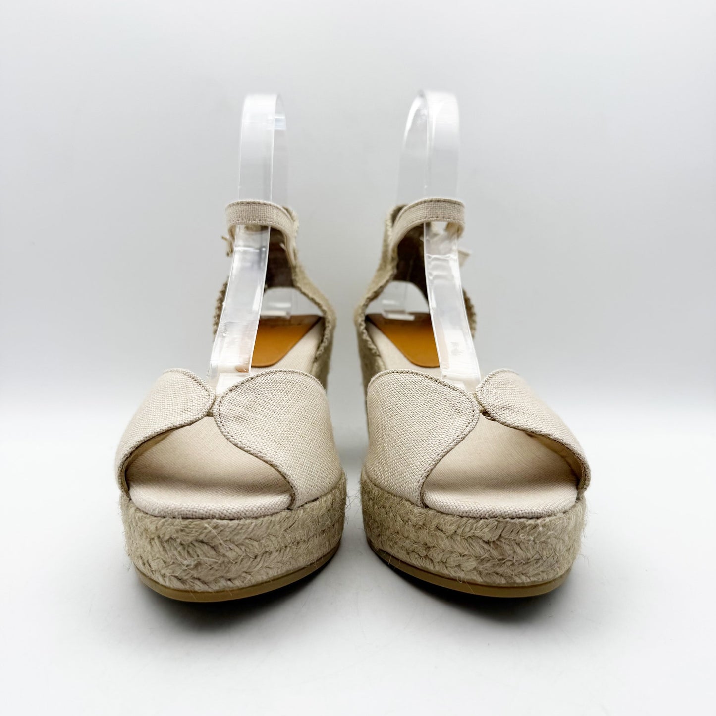 Toni Pons Womens Lua-NT Wedge Heels EU 41 US 10.5 Cream Espadrille Sandals