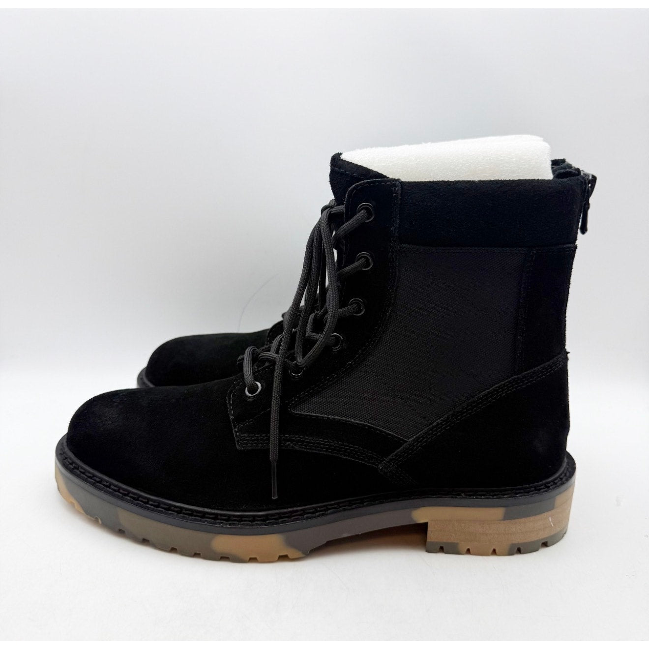 Saint Morta Mens Legion Ankle Combat Boots Size 8 EU 42 Black Suede NIB