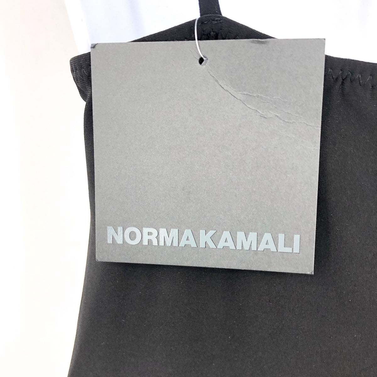 NORMA KAMALI Women's V neck Slip Jumpsuit Medium 38 Black V neckline NWT