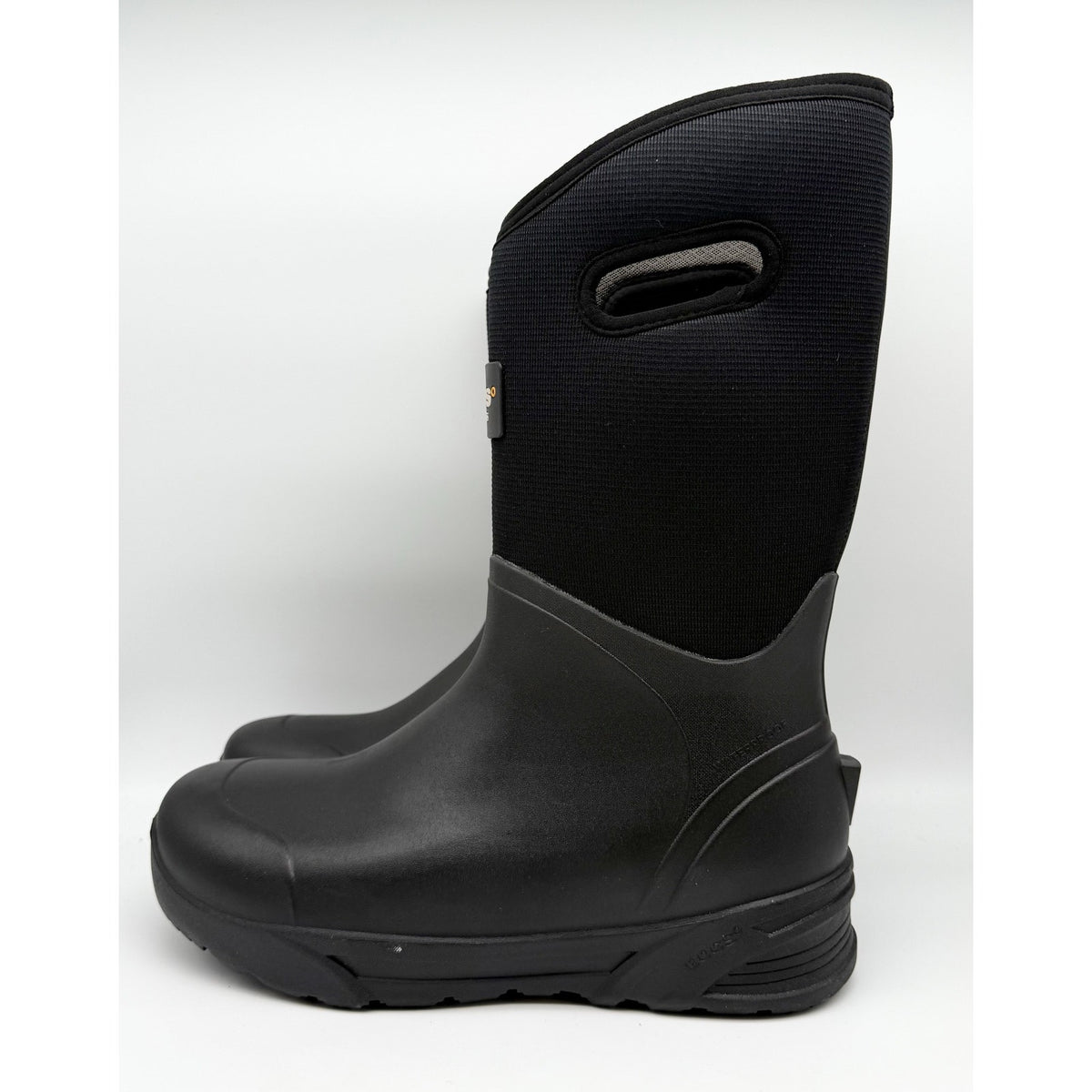 Bogs Mens Bozeman Tall Boots US 12 EU 45 Black Waterproof Pull On NIB