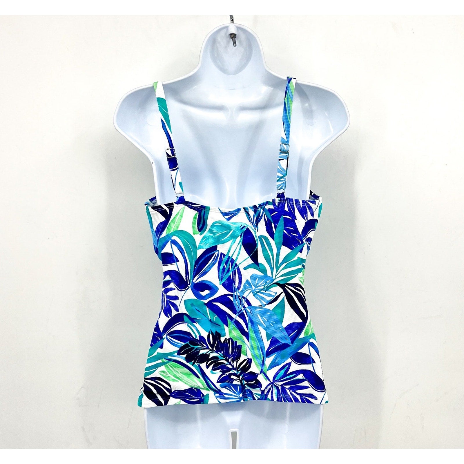 TOMMY BAHAMA Marina Underwire Tankini Medium Beach Glass Blue Island Cays NWT
