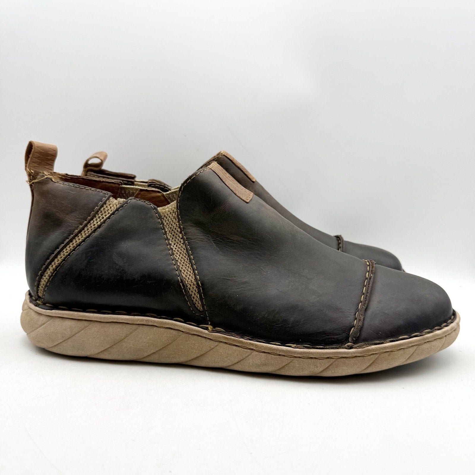 Tony Lama Mens Ankle Boots US 14 EU 47 Brown Leather NWOB