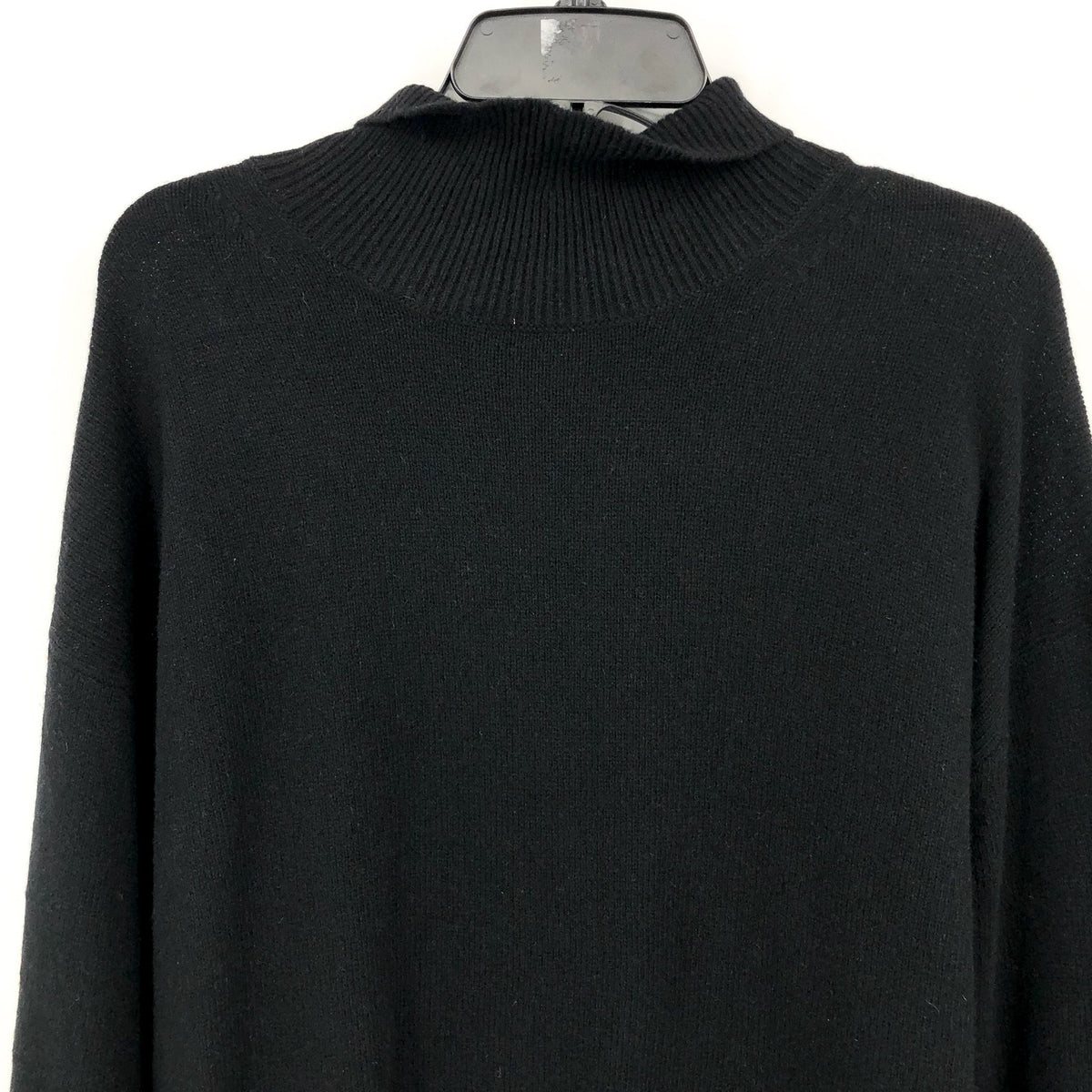 Everlane Womens The Cashmere Oversized Turtleneck Sweater Large Core Black NWT