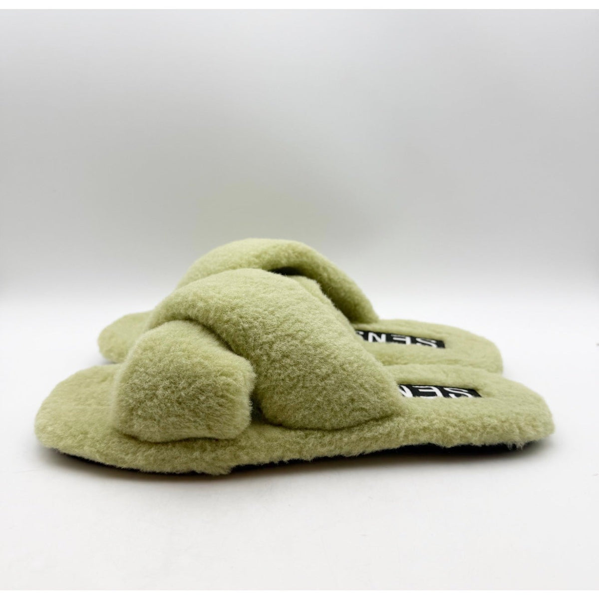 SENSO Women's Inka IV Slide Sandals EU 42 Size 12M Pistachio Green Cotton NWOB
