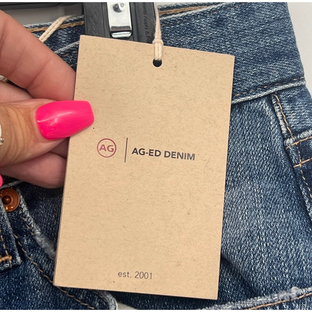 AG ADRIANO GOLDSCHMIED Women's Ex-Boyfriend Jeans Size 26R Blue Landmark NWT
