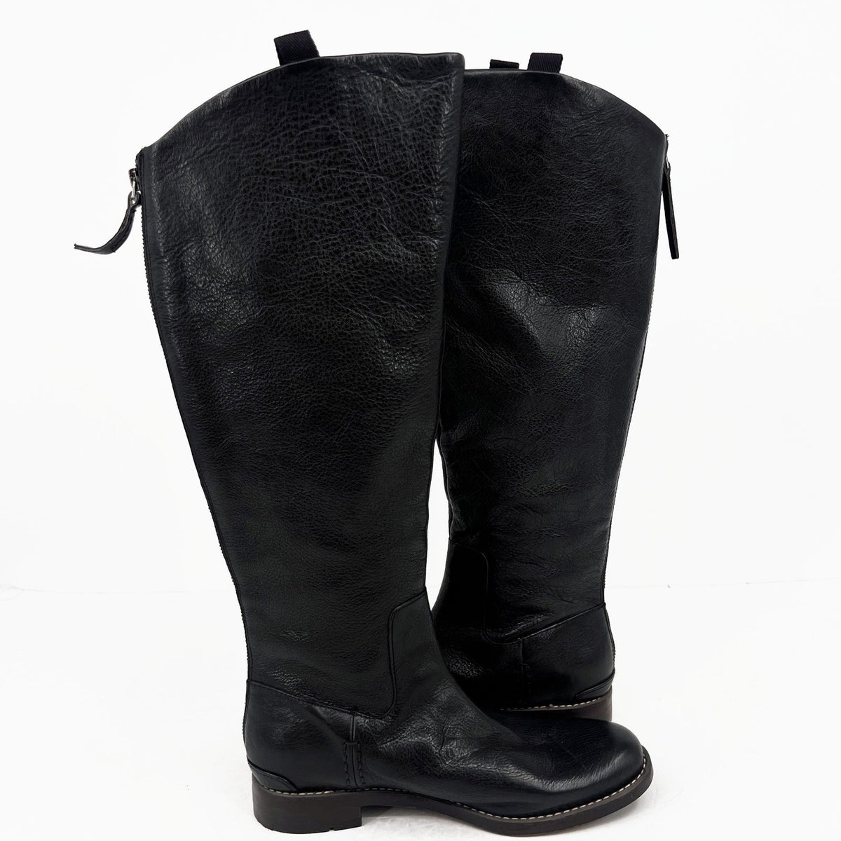 Franco Sarto Womens Meyer Knee High Riding Boots Size 8.5 EU 38.5 Black NWOB