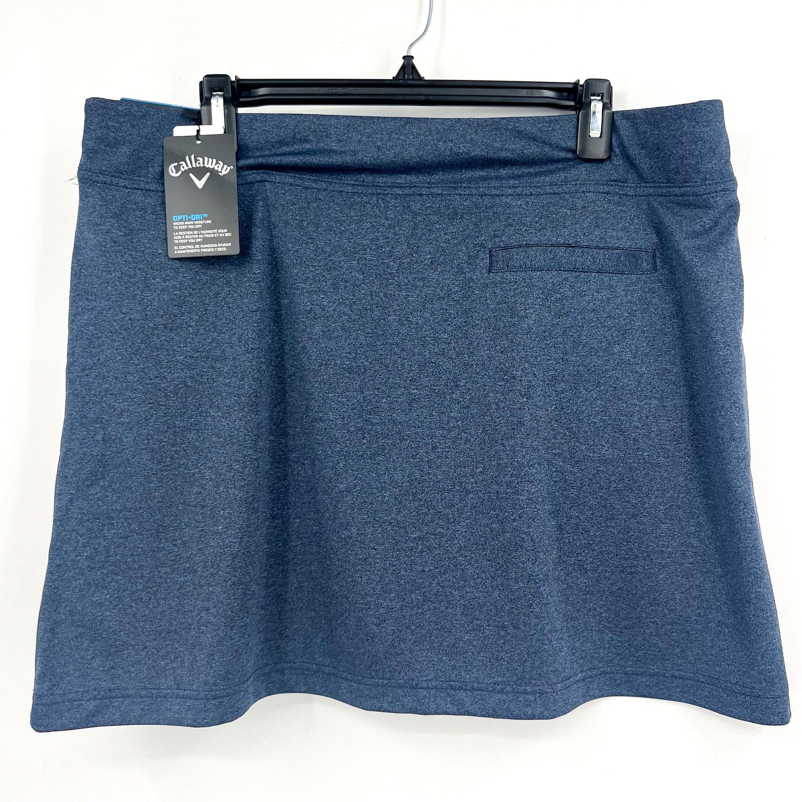 CALLAWAY Womens True Sculpt Skort Medium Blue True Navy Heather UPF 50 NWT