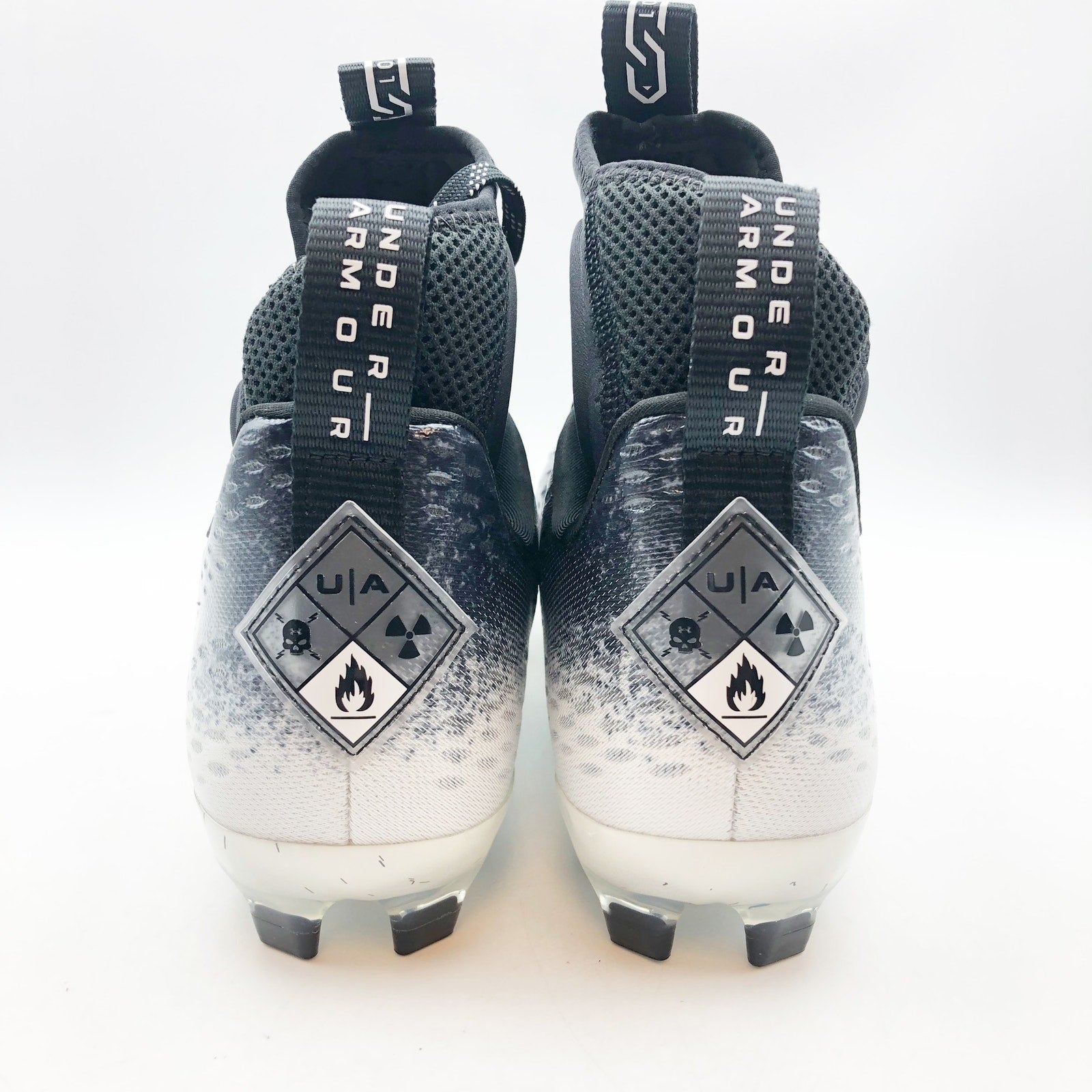 Under Armour Men's Spotlight Lux Mc 2.0 Football Cleats Size 8 Black White NWOB