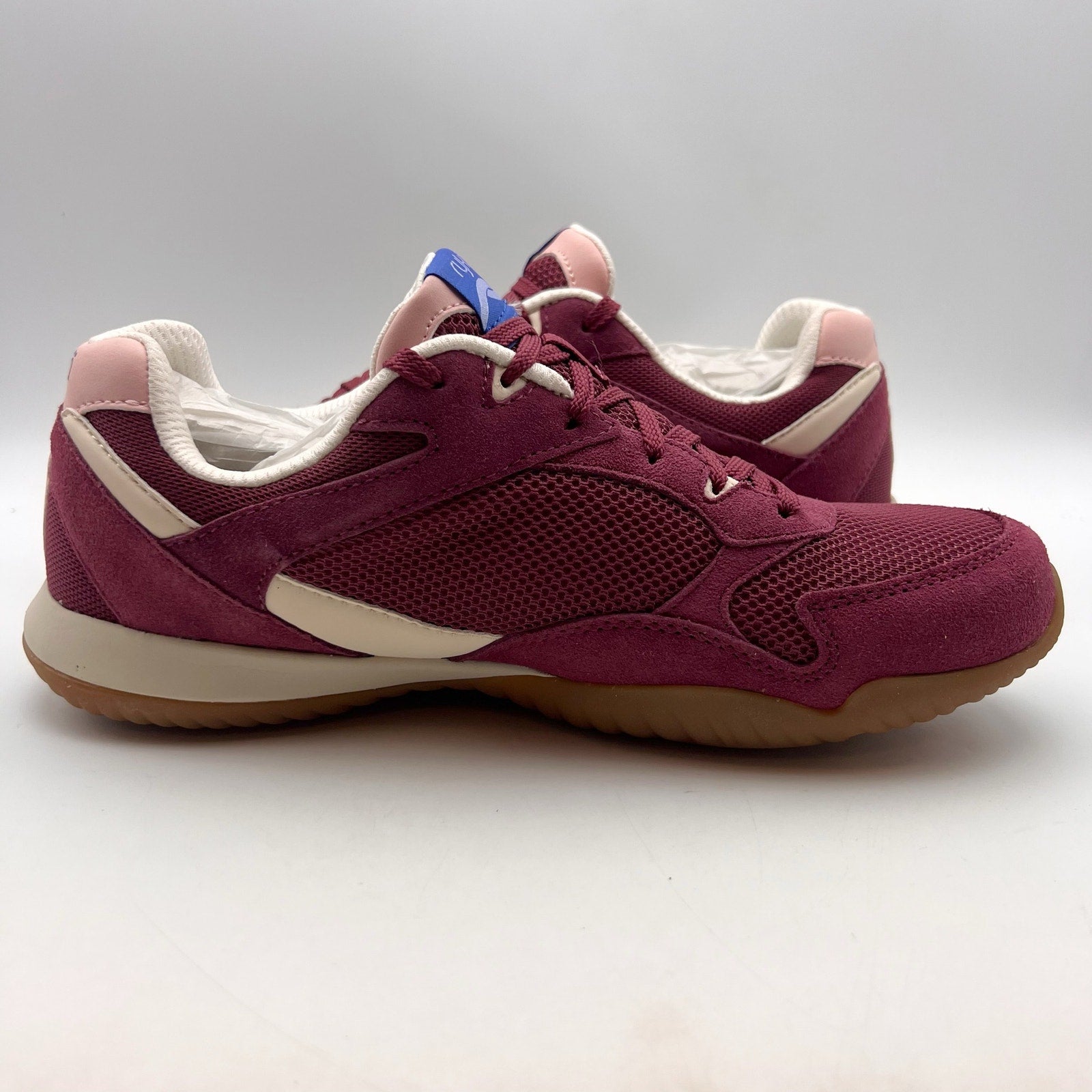 Ryka Womens Candor Casual Sneakers Size 9.5 Wide Berry Pink Purple Suede NWOB