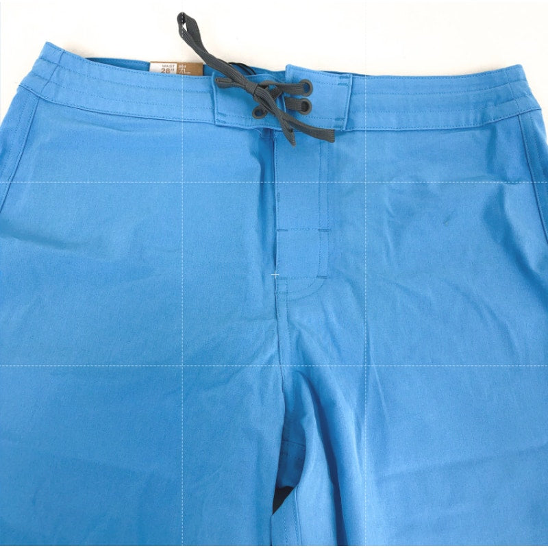 PRANA Men's Riveter Board Shorts Small Size 31 Blue Clear Sky 7" Inseam NWT
