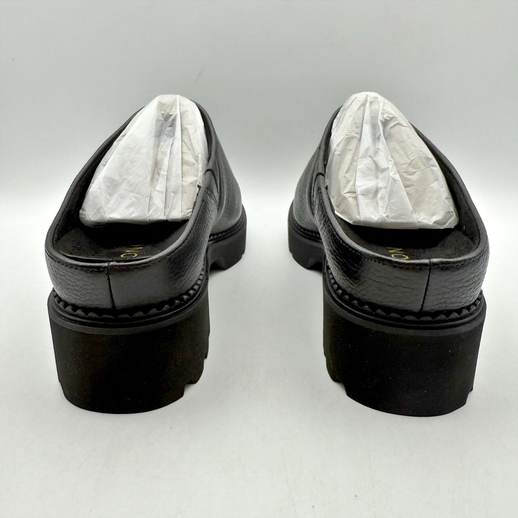 Vionic Womens Fairfax Clogs US 11M EU 42 Black Leather Slip On NIB