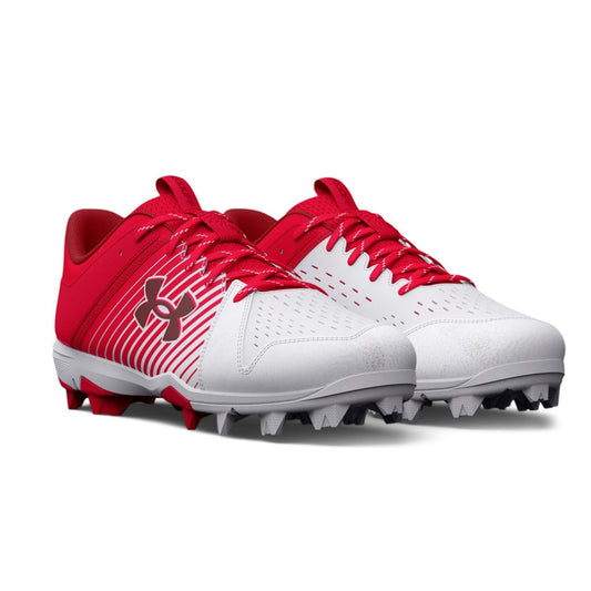 Under Armour Men's Leadoff Low Rm Baseball Cleats Size 9.5 Red White NWOB