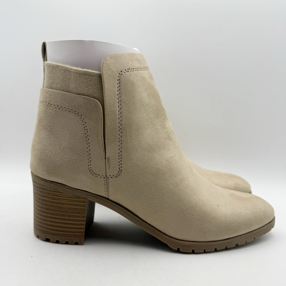 LifeStride Womens Maggie Ankle Booties Size 10 M EU 41 Light Brown NIB