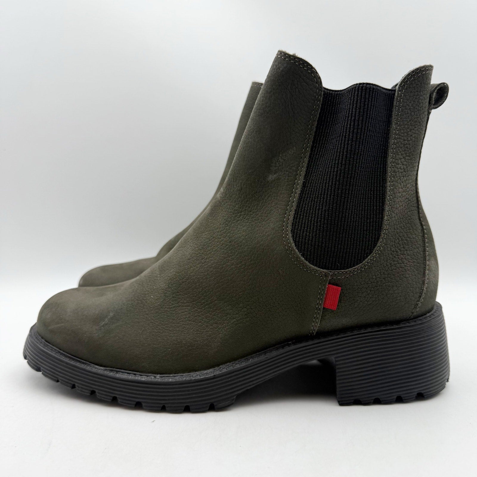 Marc Joseph New York Womens Columbia ST Ankle Booties US 6 Green Leather NWOB