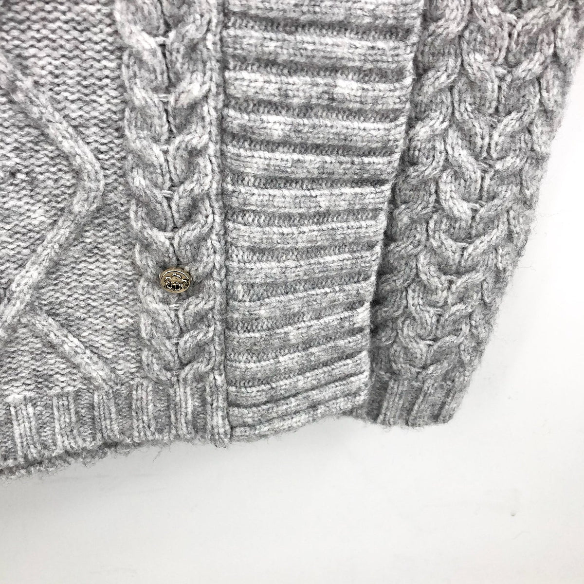 TED BAKER Women's Arriaa Cable Sweater Dress US 8 Ted 3 Grey High Neck NWOT