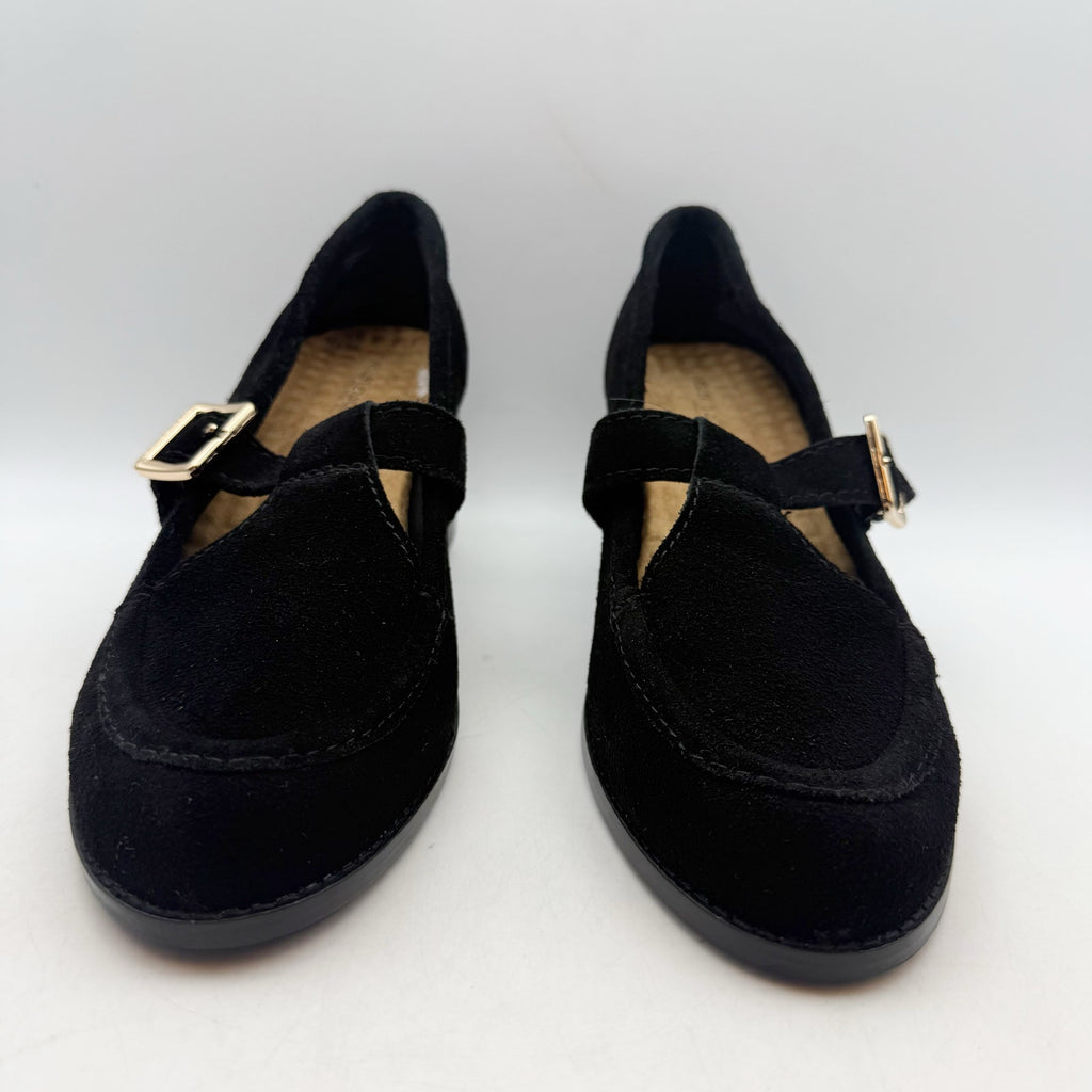 Kelsi Dagger Womens Caleb Mary Jane Heels Size 9 EU 39.5 Black Cow Suede NWOB