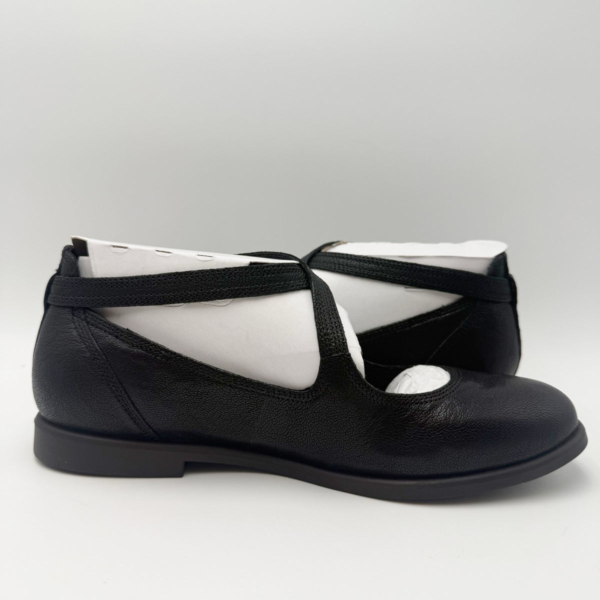 Lucky Brand Womens Necia Mary Jane Flats Size 8.5 M Black Leather NWOB