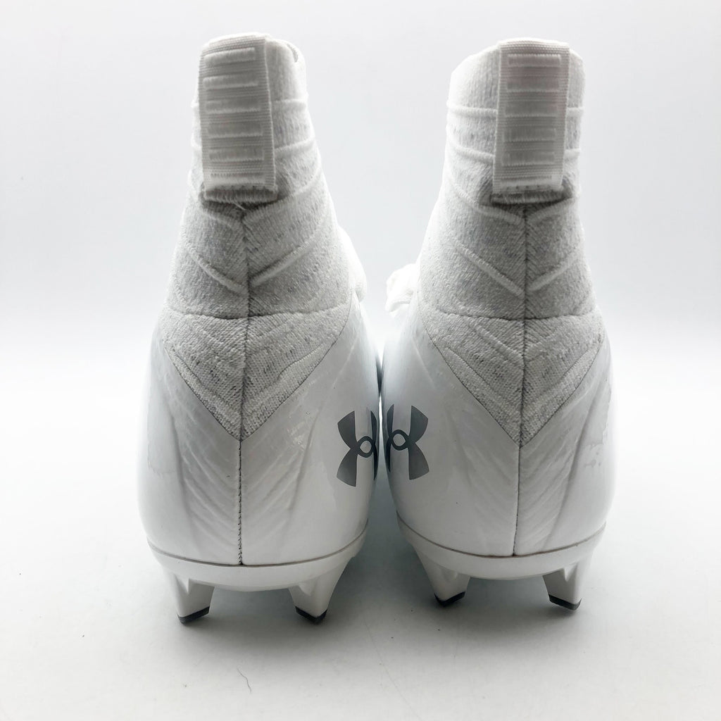 Under Armour Mens Highlight MC 2.0 High Top Football Cleats Size 9.5 White NWOB