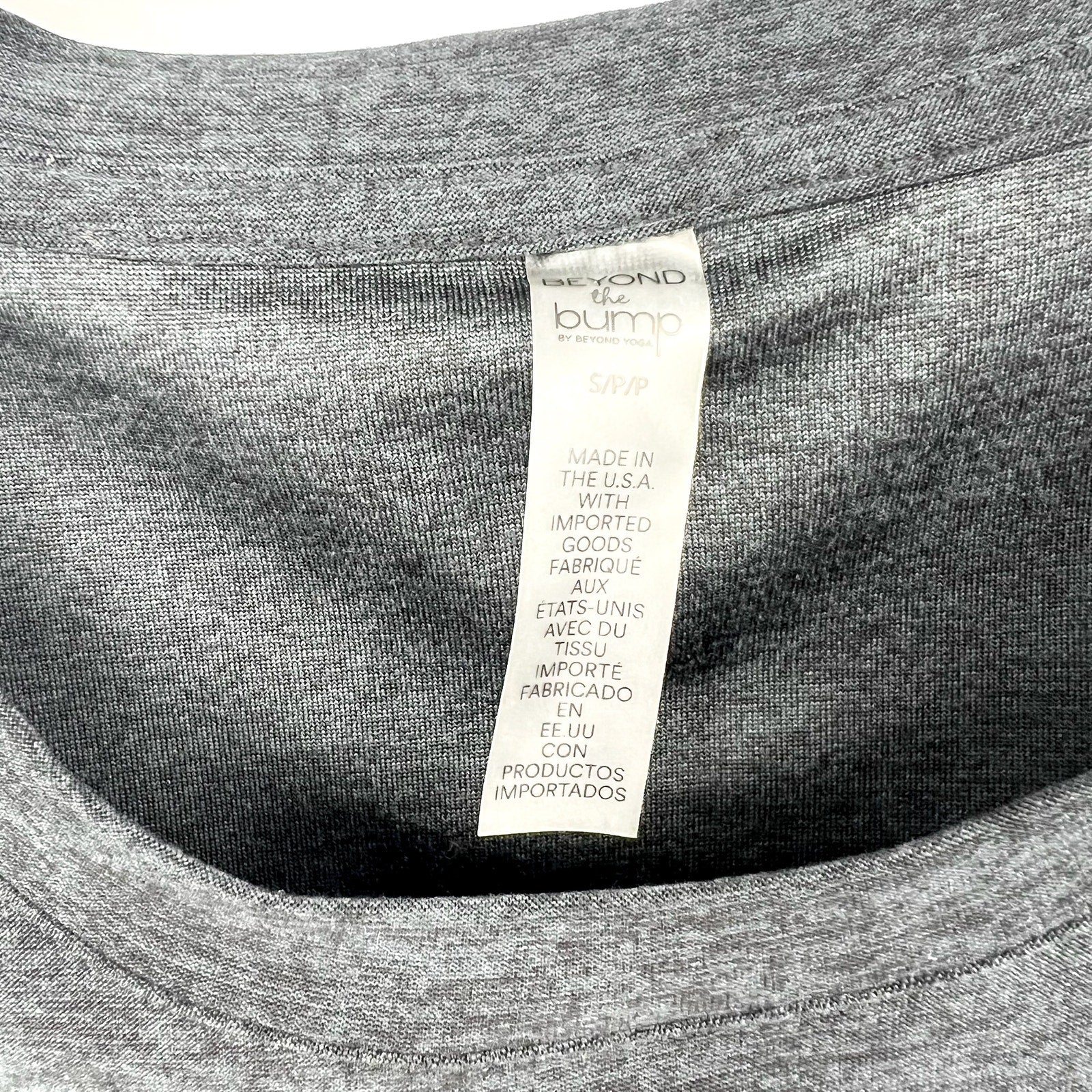 BEYOND YOGA Featherweight One & Only Maternity Tee Small Black NWOT
