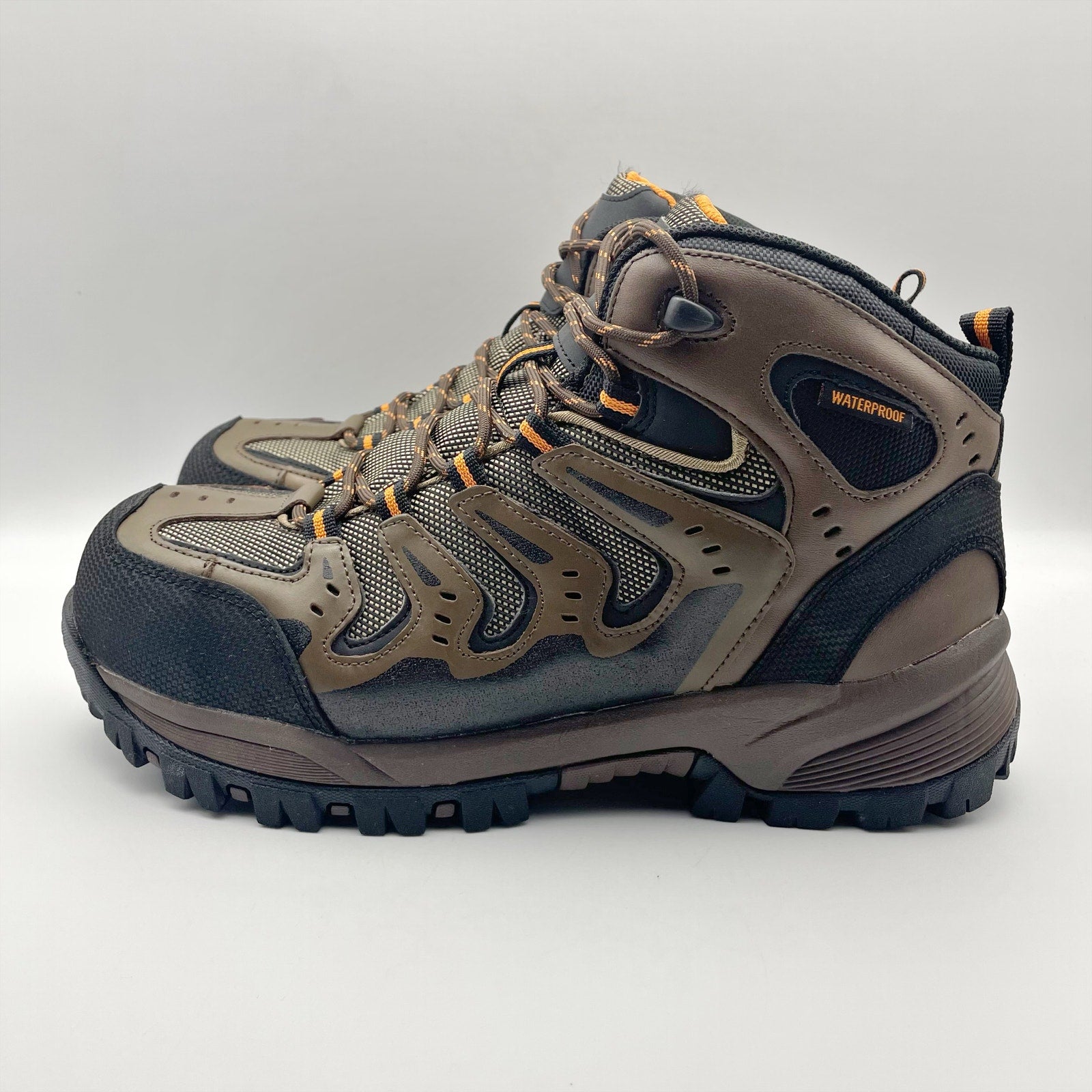 Propet Mens Sentry Work Boots US 8 XX (5E) Brown Composite Toe Waterproof NWOB