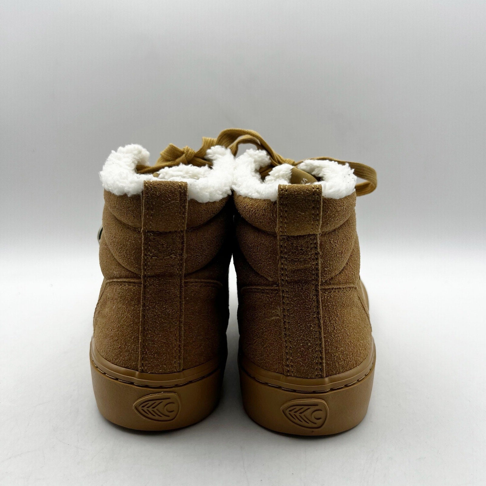Cariuma Women's OCA Therma High Suede Boots Size 7.5 Tan Caramel Shearling NIB