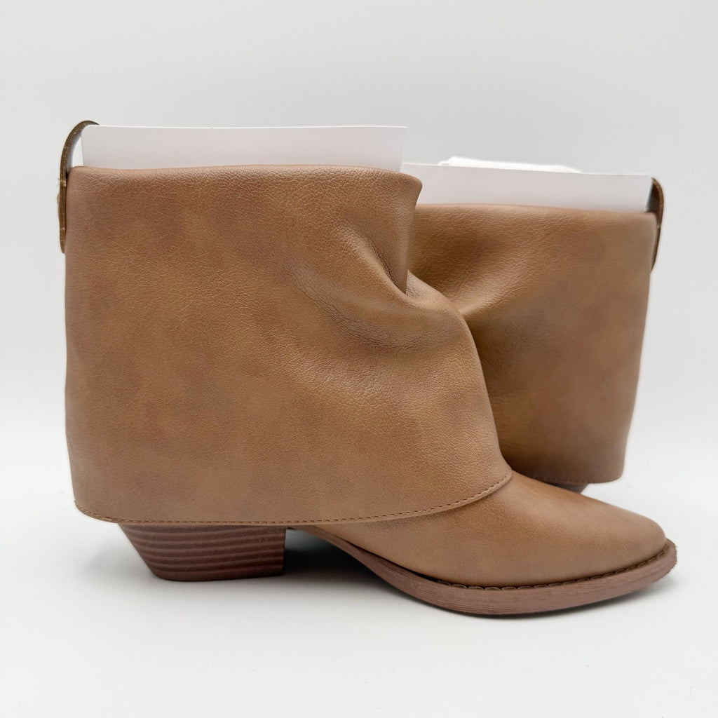 Zodiac Womens Malina Ankle Booties Size 6 M EU 36 Warm Taupe Vegan Leather NIB