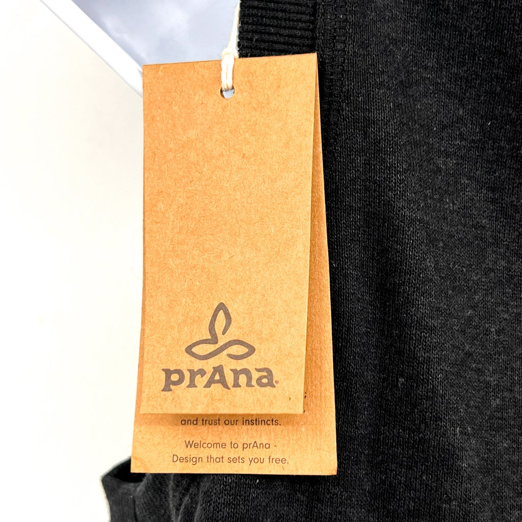PRANA Women's Cozy Up Beach Hopper Blouson Dress Small Black Sleeveless NWT