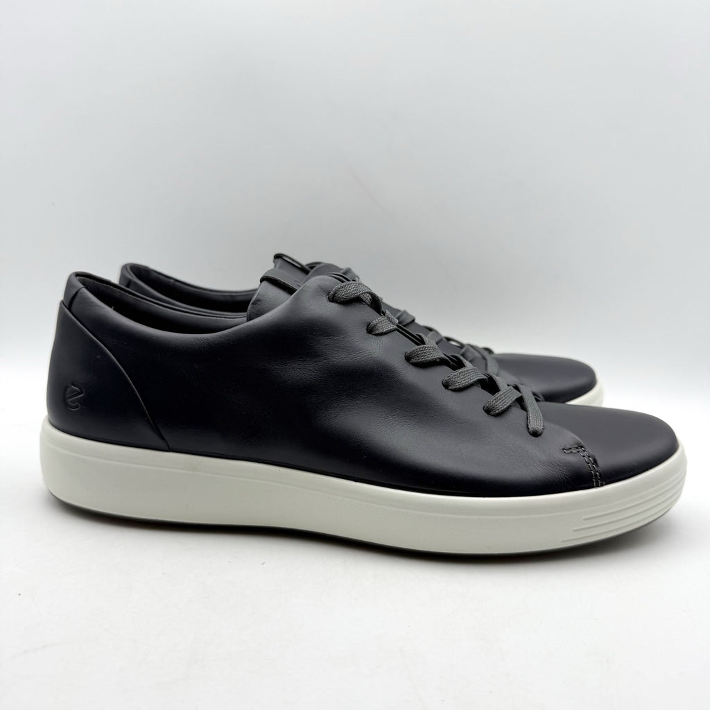ECCO Mens Soft 7 Premier Sneakers EU 43 US 9-9.5 Black Leather NIB
