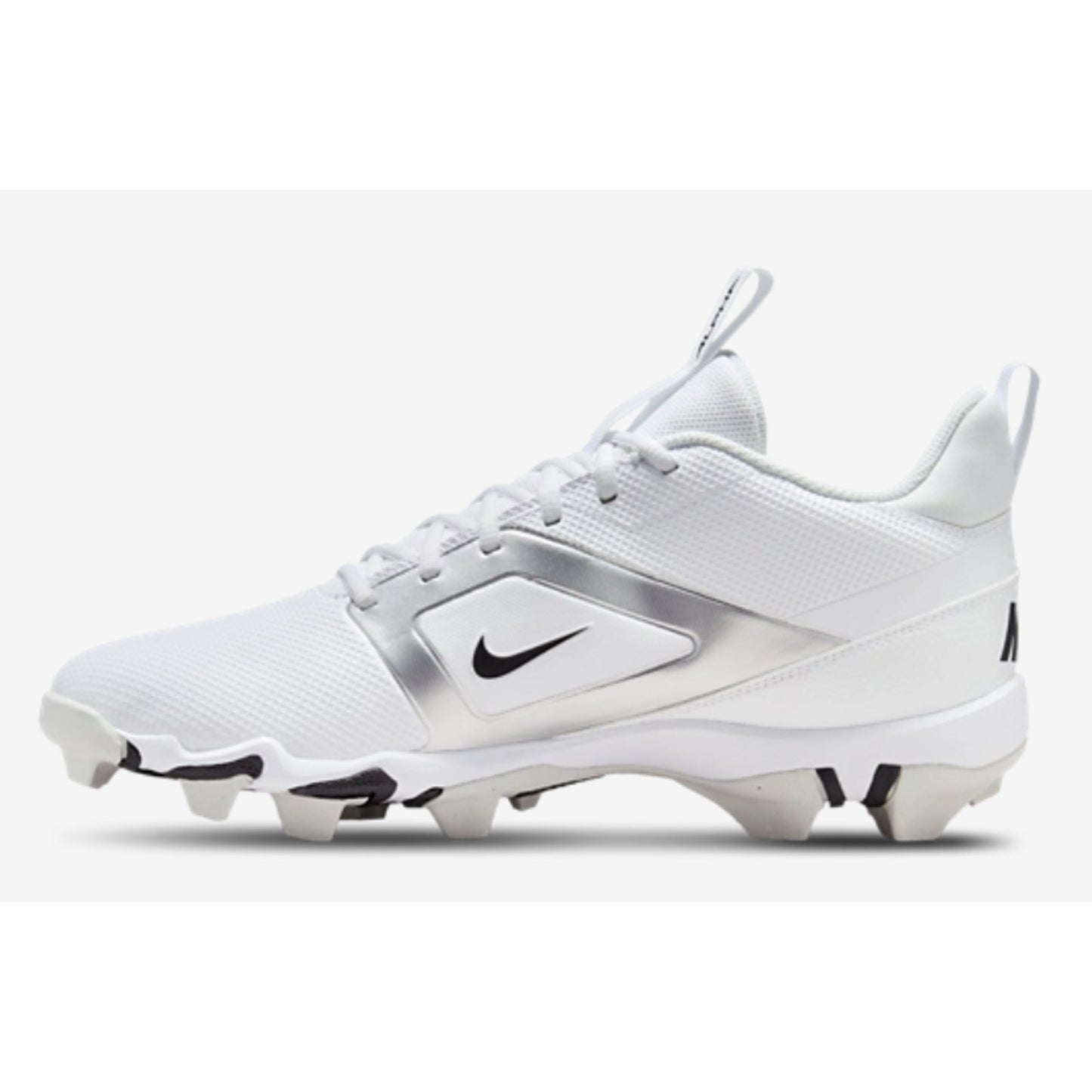 Nike Mens Alpha Menace 4 Shark Football Cleats Size 10 White Black NWOB