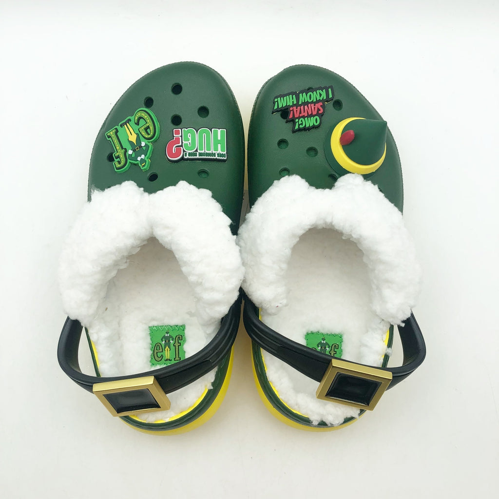 Crocs Kids Elf Classic Clogs Size 13 Festive Green NWT