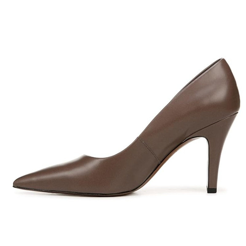 Franco Sarto Womens Sage Pumps Size 10 M EU 41 Truffle Brown Leather Heels NIB