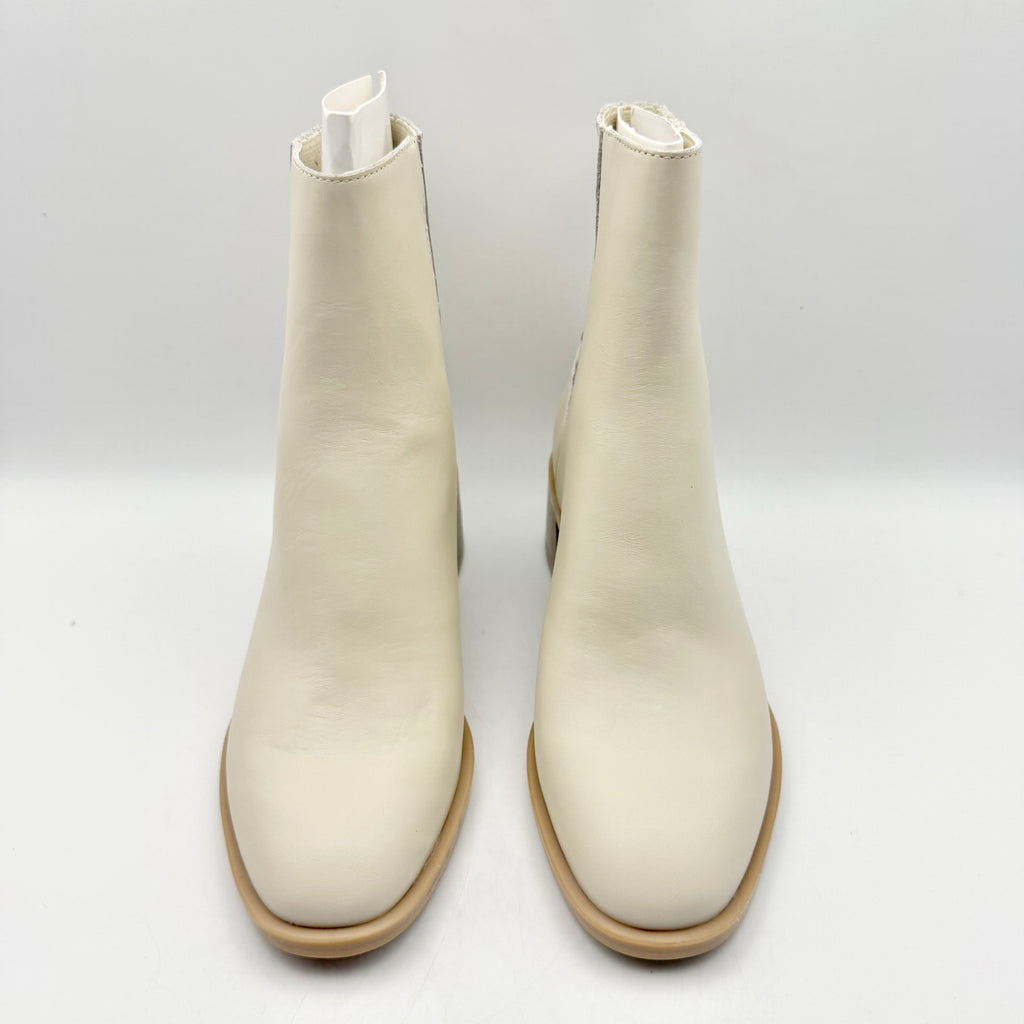 Dolce Vita Womens Linny H2O Ankle Bootie Size 6 M EU 36 Cream Ivory Leather NIB