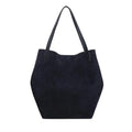 MADEWELL Women's The Oversized Shopper Tote Large Jet Blue Suede NWT