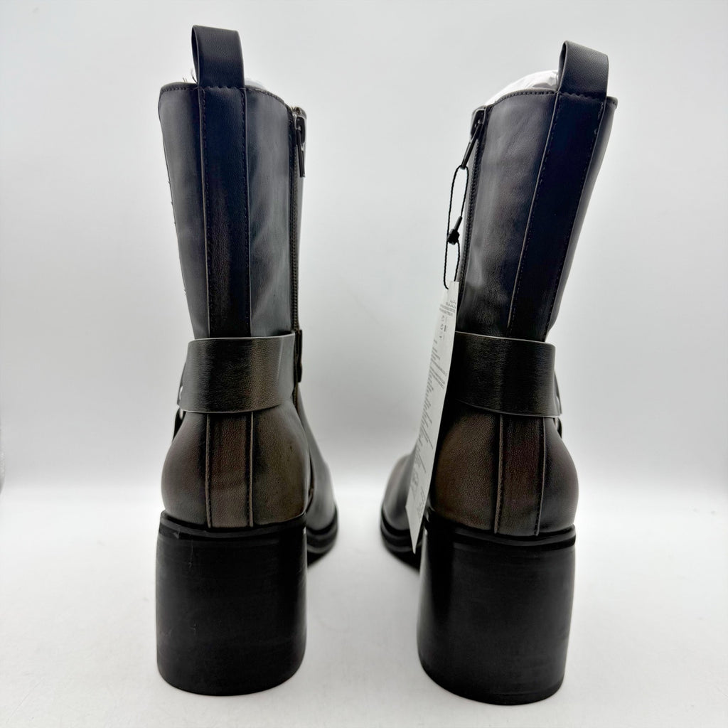 The Drop Womens Stevens Heeled Chelsea Boots US 7.5 Brown Distressed Cognac NWT