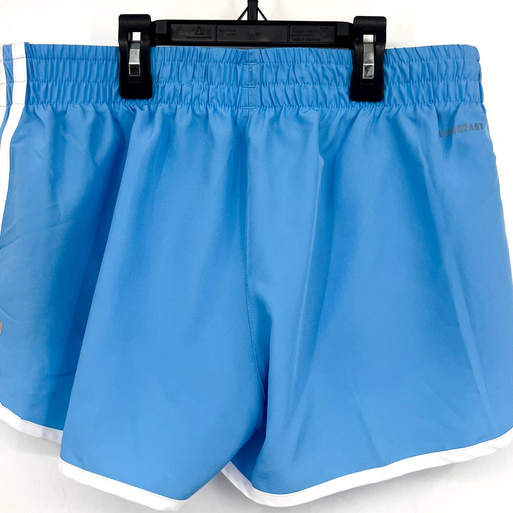 ADIDAS Women's Marathon 20 Running Shorts Small Blue Burst 3" Inseam NWT