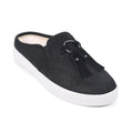 Spenco Women's Bindie Slide Slip On Shoe Size 5 B Black Embossed Suede NIB