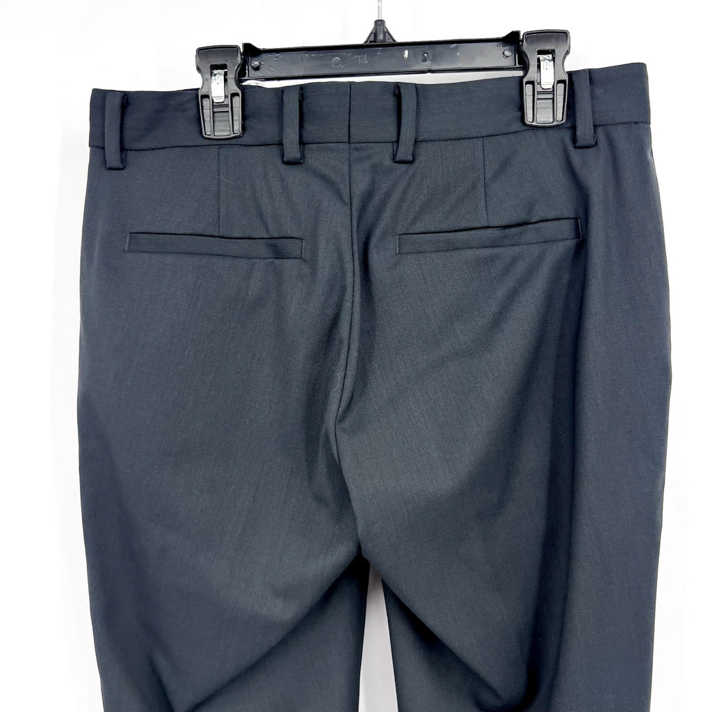 EVERLANE Men's The Italian Wool Trouser Pants 28x30 Dark Grey Flat Front NWT