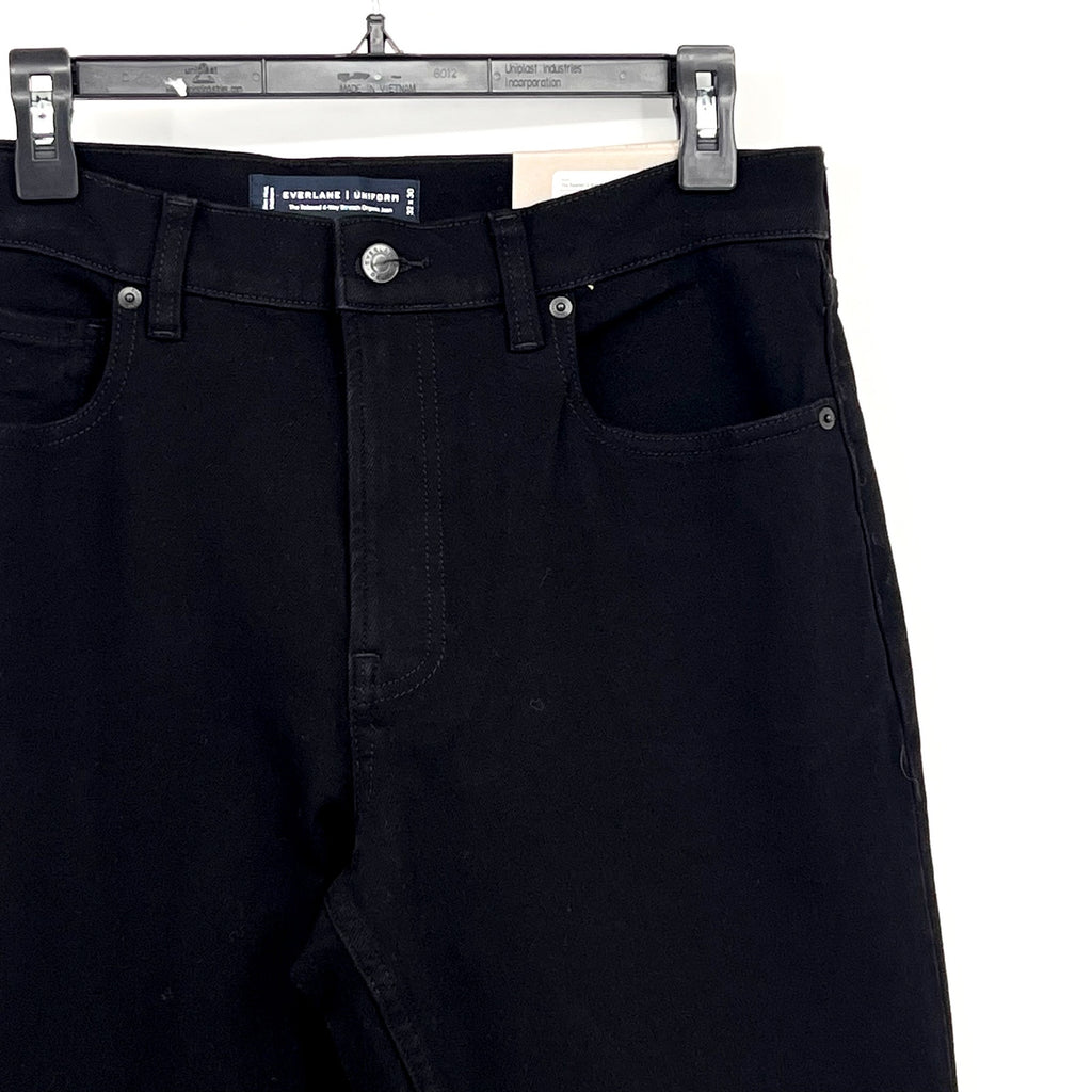 EVERLANE Uniform Men's Relaxed Jeans 32x30 Black 4-Way Stretch Organic NWT