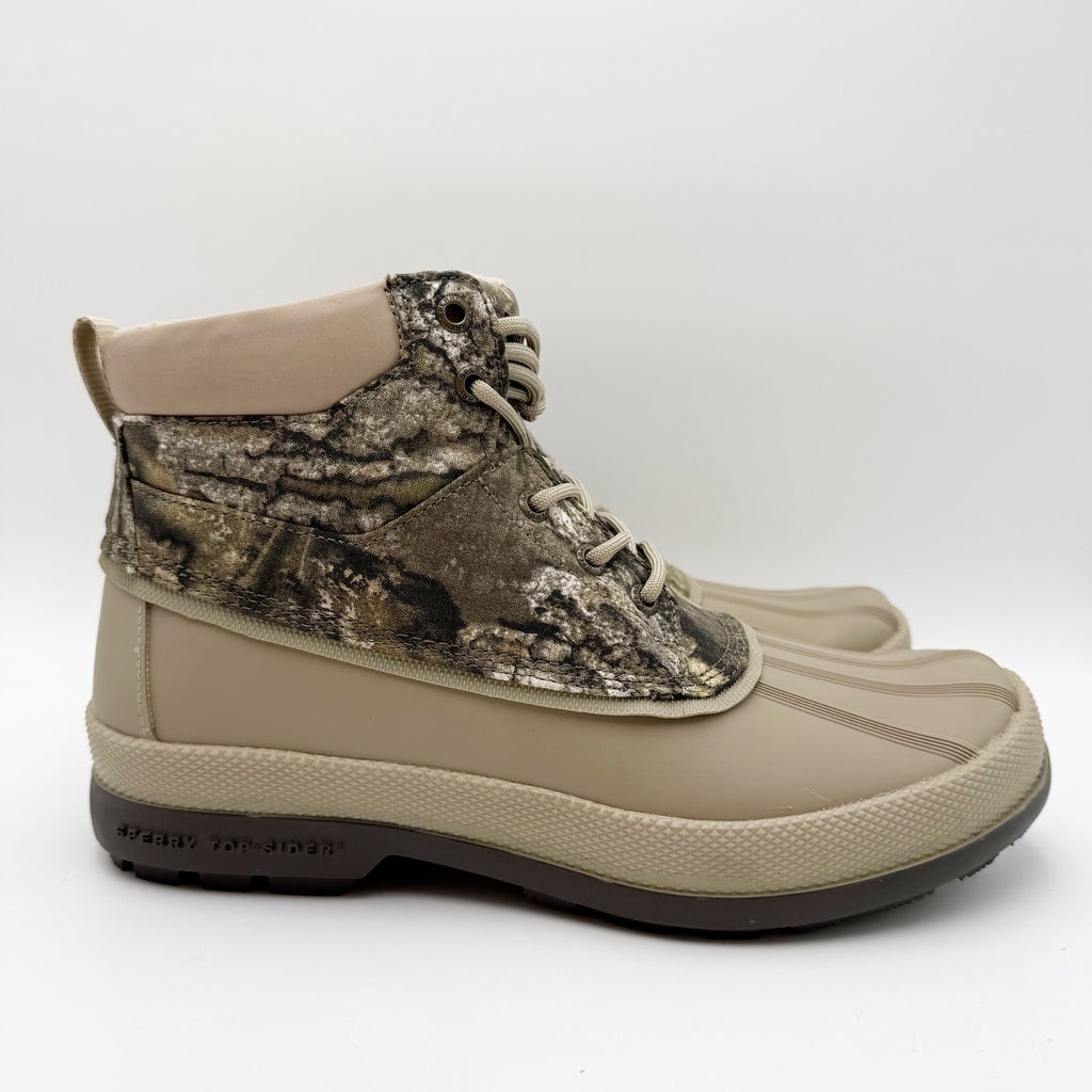 Sperry Mens Coldbay Chukka Realtree Duck Boots US 9 M Olive Tan Waterproof NIB