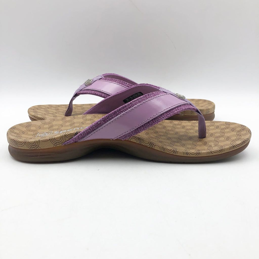 Spenco Womens Cabo Flip-Flops Size 7 Wide Purple Sandals Comfort NIB