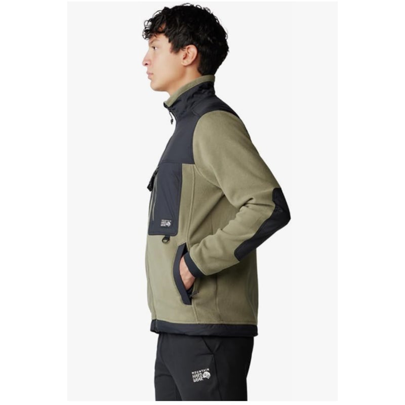 MOUNTAIN HARDWEAR First Tracks Fleece Full Zip Jacket XL Stone Green Black NWT