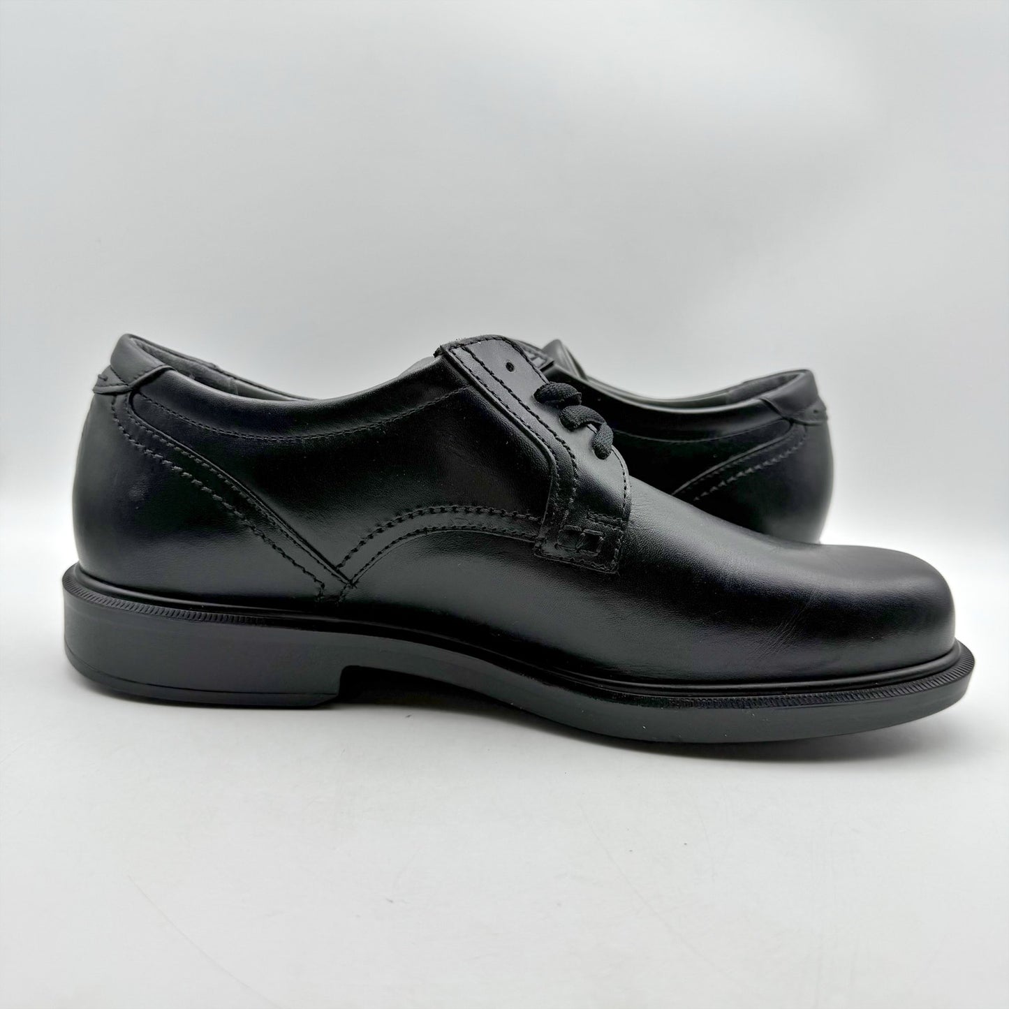SAS Mens Ambassador Comfort Oxford Shoes US 9.5 Wide Black Leather NWOB