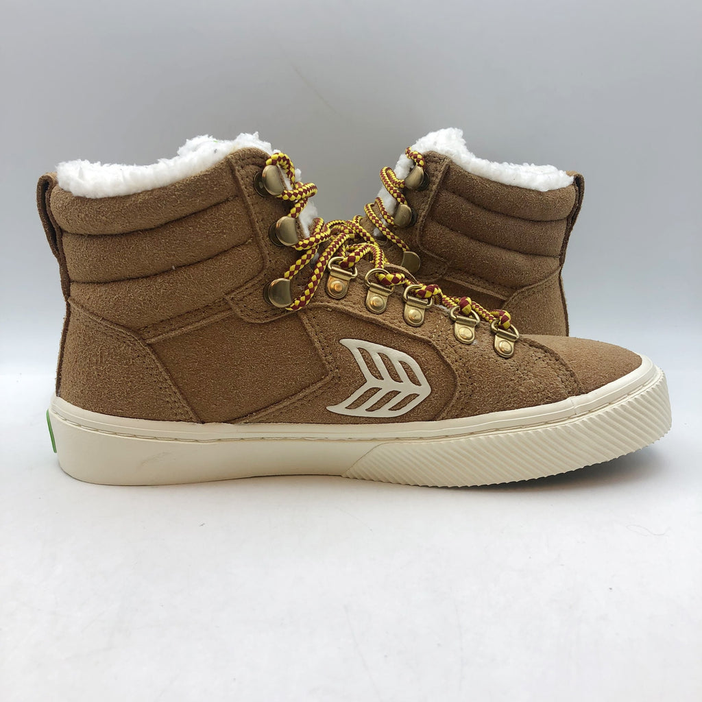 Cariuma Womens CATURI High Top Boots Size 6.5 Brown Suede Water Repellent NIB